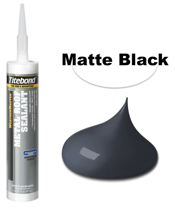 TB61121 METAL ROOF SEALANTMATTE BLACK QTY 12 Rockstar Industrial