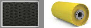 PPI 24" DIA. X 44" FACE DRUM PULLEY WITH 1/4" PLAIN LAGGING.